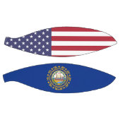 ニューハンプシャー州旗を持つフルサイズバスケットボール バスケットボール (パネル)