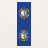 ニューハンプシャー州旗を持つ愛国的なヨガマット ヨガマット (正面)