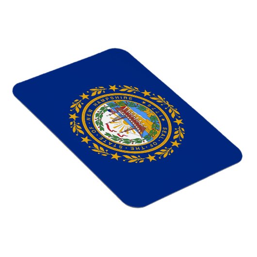 ニューハンプシャー州旗を持つ愛国的な柔軟な磁石 マグネット (右側)