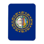 ニューハンプシャー州旗を持つ愛国的な柔軟な磁石 マグネット (縦)