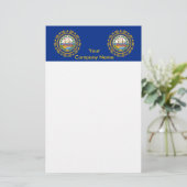 ニューハンプシャー州旗を持つ文房具 便箋 (スタンド正面)