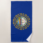 ニューハンプシャー州旗 ビーチタオル (正面)