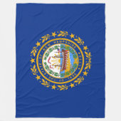 ニューハンプシャー州旗 フリースブランケット (正面)