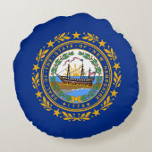 ニューハンプシャー州旗 ラウンドクッション (裏面)