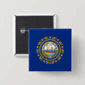 ニューハンプシャー州旗 缶バッジ (正面&裏面)