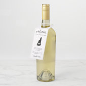 ニューハンプシャー州結婚のウェルカムフェイバー ボトルネックタグ (アングル)