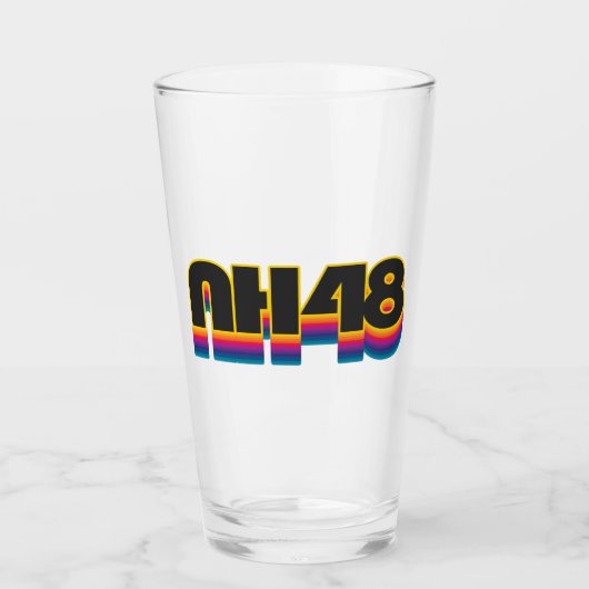ニューハンプシャー州48レインボー タンブラーグラス (正面)