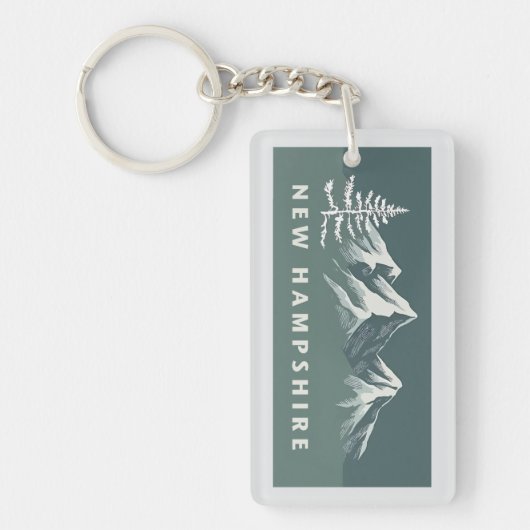 ニューハンプシャー州（アメリカ） キーホルダー (正面)