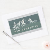 ニューハンプシャー州（アメリカ） 長方形シール (封筒)