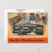 ニューハンプシャー州、モナドノック グリル、キーン ポストカード (正面/裏面)