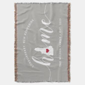 ニューハンプシャー州 自宅 おしゃれ スローブランケット (正面縦)