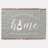 ニューハンプシャー州 自宅 おしゃれ スローブランケット (正面)