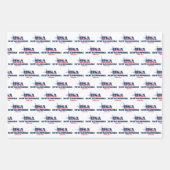 ニューハンプシャー州、50州、リバティ・ベル ラッピングペーパーシート (正面)