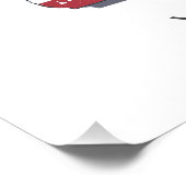 ニューハンプシャー統一された州レトロ州マップ ポスター (コーナー)