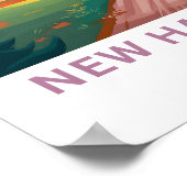 ニューハンプシャー統一された州旅行ポスター ポスター (角)