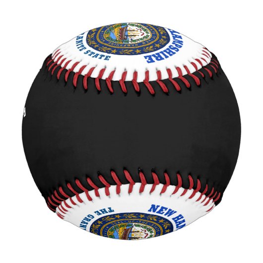 ニューハンプシャー花崗岩の州旗 野球ボール (正面)