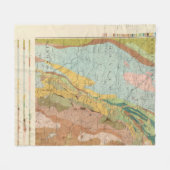 ニューハンプシャー2の地質地図 フリースブランケット (正面(横))