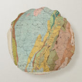 ニューハンプシャー2の地質地図 ラウンドクッション (裏面)