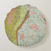ニューハンプシャー3の地質地図 ラウンドクッション (裏面)