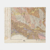 ニューハンプシャー4の地質地図 フリースブランケット (正面(横))