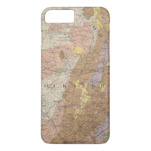 ニューハンプシャー4の地質地図 iPhone 8 PLUS/7 PLUSケース