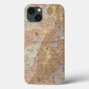 ニューハンプシャー4の地質地図 iPhone 13ケース