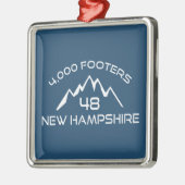 ニューハンプシャー4000フッタマウンテン メタルオーナメント (左)