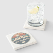 ニューハンプシャー48サンセット ストーンコースター (横)