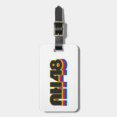 ニューハンプシャー48虹 ラゲッジタグ (正面縦)