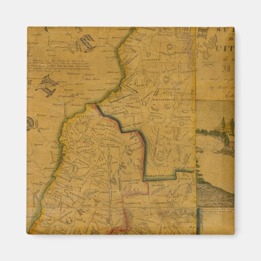 ニューハンプシャー4 マグネット (正面)