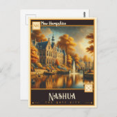 ニューハンプシャー・ナシュア |ヴィンテージ ポストカード (正面/裏面)