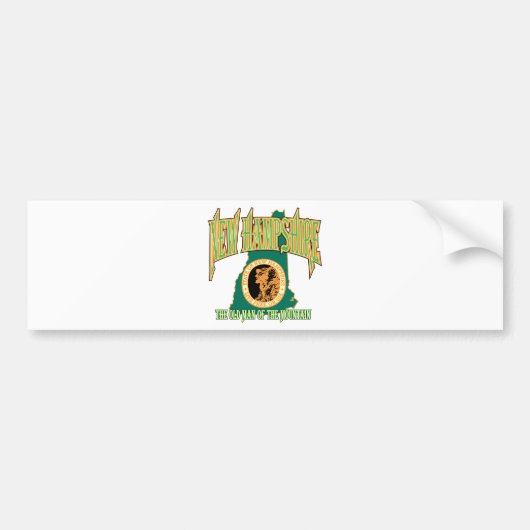 ニューハンプシャー バンパーステッカー (正面)