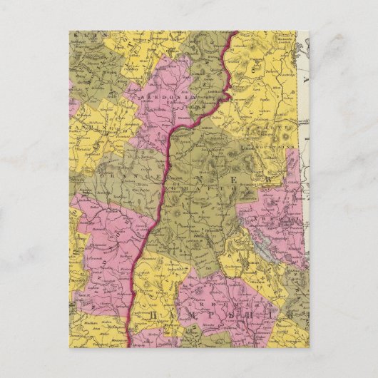 ニューハンプシャー&バーモント ポストカード (正面)