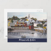 ニューハンプシャー・ポーツマス・ハーバー ポストカード (正面/裏面)