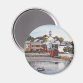 ニューハンプシャー・ポーツマス・ハーバー マグネット (正面/裏面)