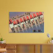 ニューハンプシャー,マンチェスター – ラージレターシーン キャンバスプリント (インサイチュ (リビング))
