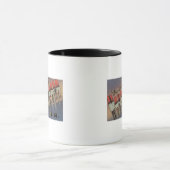 ニューハンプシャー,マンチェスター – ラージレターシーン マグカップ (中央)