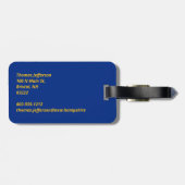 ニューハンプシャー ラゲッジタグ (裏面横)