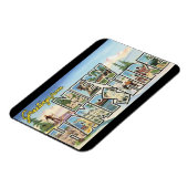 ニューハンプシャー_ヴィンテージ旅行からの挨拶 マグネット (左側)