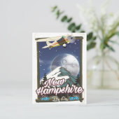 ニューハンプシャー、山ワシントン旅行ポスター ポストカード (スタンド正面)