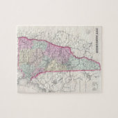 ニューハンプシャー(1855年)のヴィンテージの地図 ジグソーパズル (横)