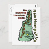 ニューハンプシャーNHモットー~私たちはアラームを発明した ポストカード (正面/裏面)