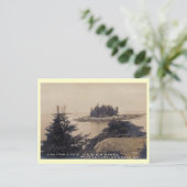 ニューハーゲンビュー、メインヴィンテージ ポストカード (スタンド正面)