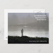 ニューハーバーNS – サケ魚釣り早朝 ポストカード (正面/裏面)