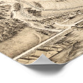 ニューバラ，ニューヨークPanorama MapNewburgh, NY ポスター (角)