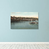 ニューバラ， NY – ハドソン川のウォーターフロントビュー キャンバスプリント (インサイチュ (ウッドフロア))