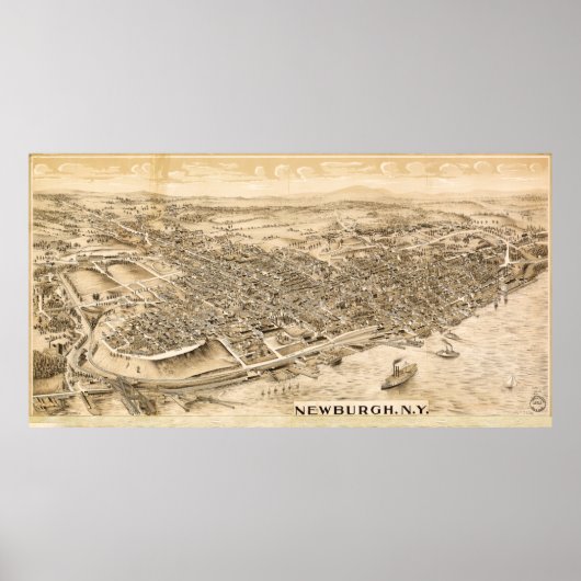 ニューバーグ、ニューヨーク(c1900) ポスター (正面)