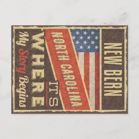 ニューバーンノースカロライナ ポストカード (正面)