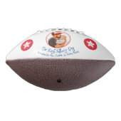 ニューパパタイポグラフィかわいいキープサファースト・ファーザーデー アメリカンフットボール (回転270)