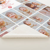 ニューパパ写真コラージュ記念ファースト・ファーザーデー シェルパブランケット (3/4)